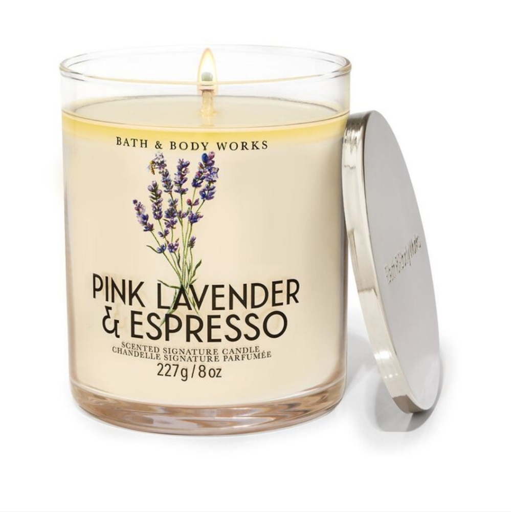 B&BW 1 wick Candle Pink Lavender And Expresso